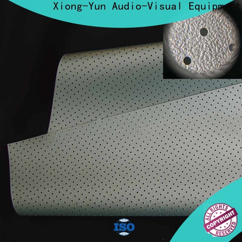XY Screens metallic acoustic absorbing fabric manufacturer for motorized projection screen