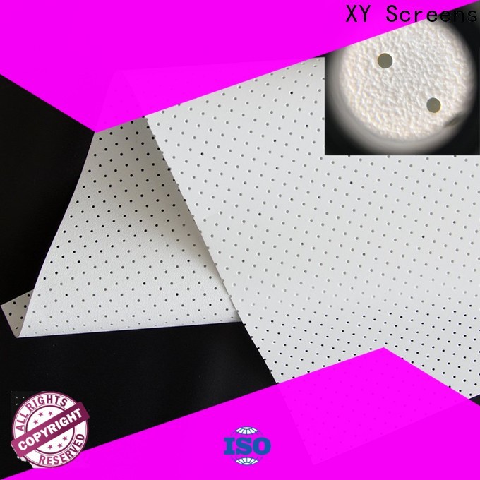perforating acoustically transparent screen fabric directly sale for motorized projection screen