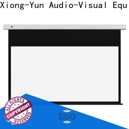 XY Screens curved motorised projector screen factory price for indoors