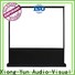 white pull up projector screen factory for indoors