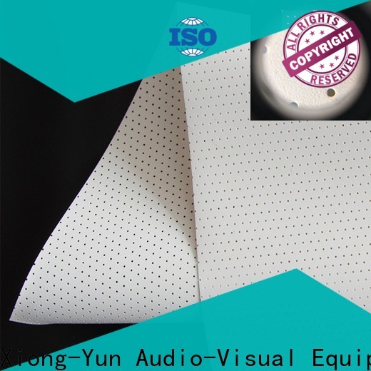 XY Screens perforating acoustic absorbing fabric from China for motorized projection screen
