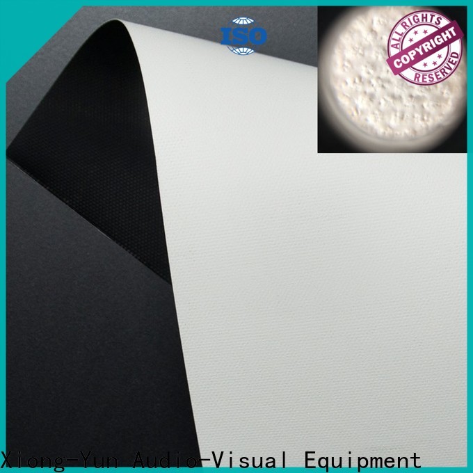 XY Screens hard screen front fabrics design for thin frame projector screen