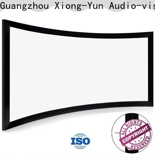 thin curved home theater screen factory price for movies