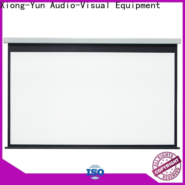 XY Screens intelligent motorized projector screen supplier for theater