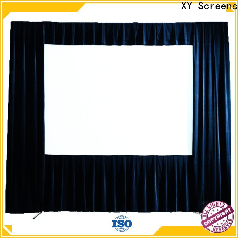 retractable outdoor projector screen supplier for square