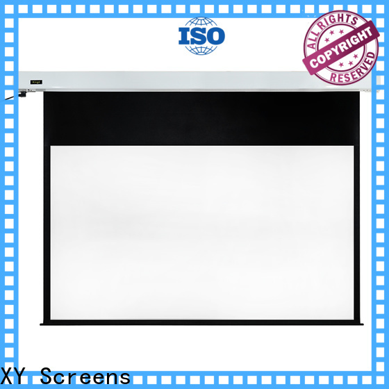 XY Screens stable motorized projector screen personalized for rooms