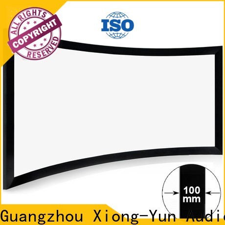 thin curved projector screen diy manufacturer for theater