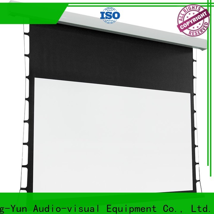 electric tensioned projector screen supplier for household