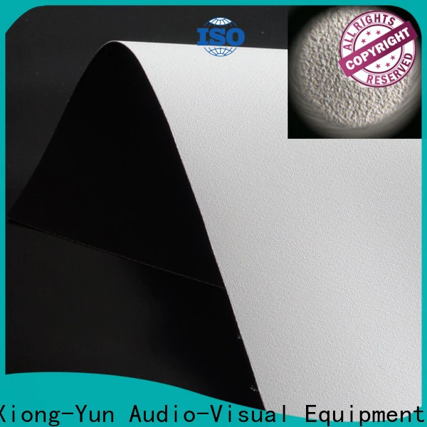XY Screens flexible front fabrics factory for fixed frame projection screen