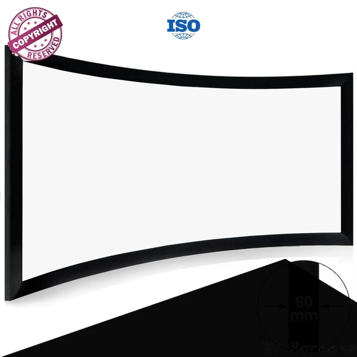 XY Screens thin Home Entertainment Curved Projector Screens wholesale for movies
