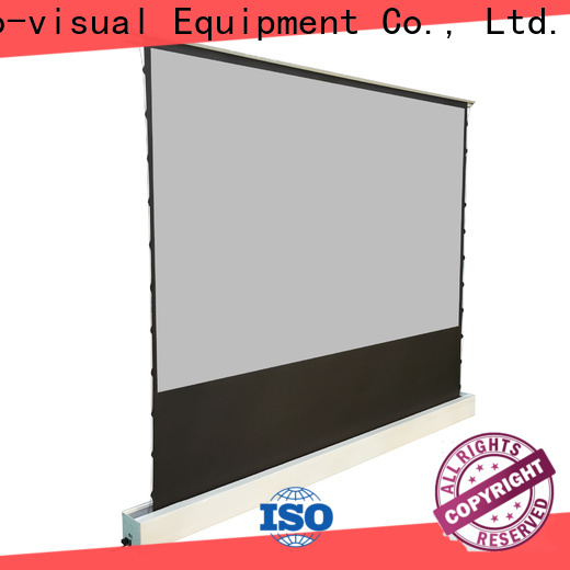 XY Screens rising pull up projector screen design for living room