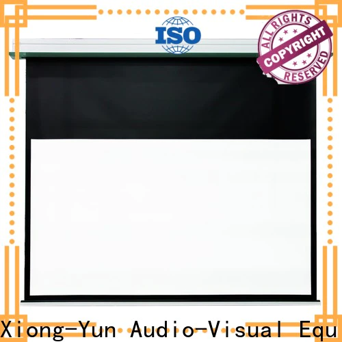 XY Screens coated fixed projector screen design for living room