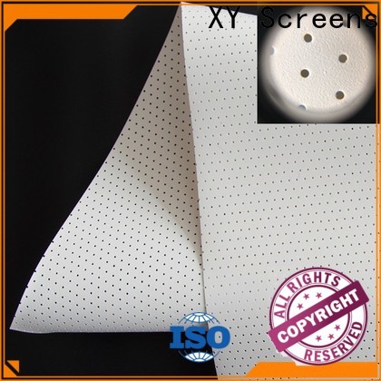 XY Screens acoustically transparent screen material manufacturer for projector screen