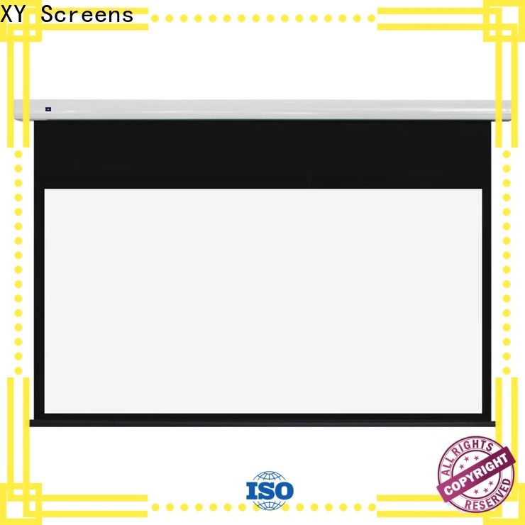 XY Screens Motorized Projection Screen personalized for theater