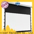 electric tab tension screen personalized for living room