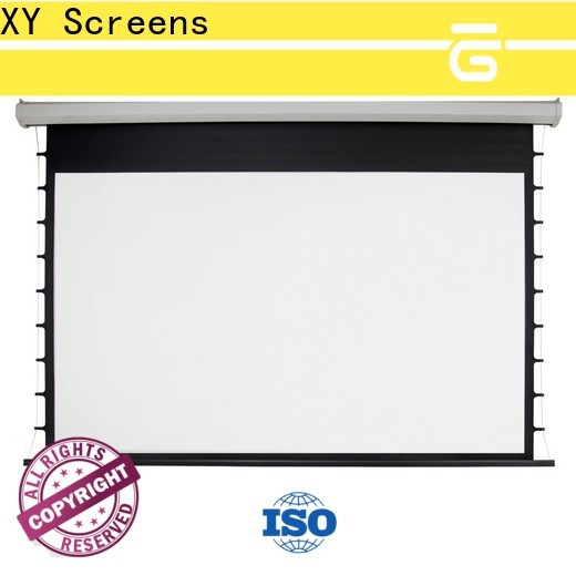 XY Screens motorized projector screen supplier for rooms