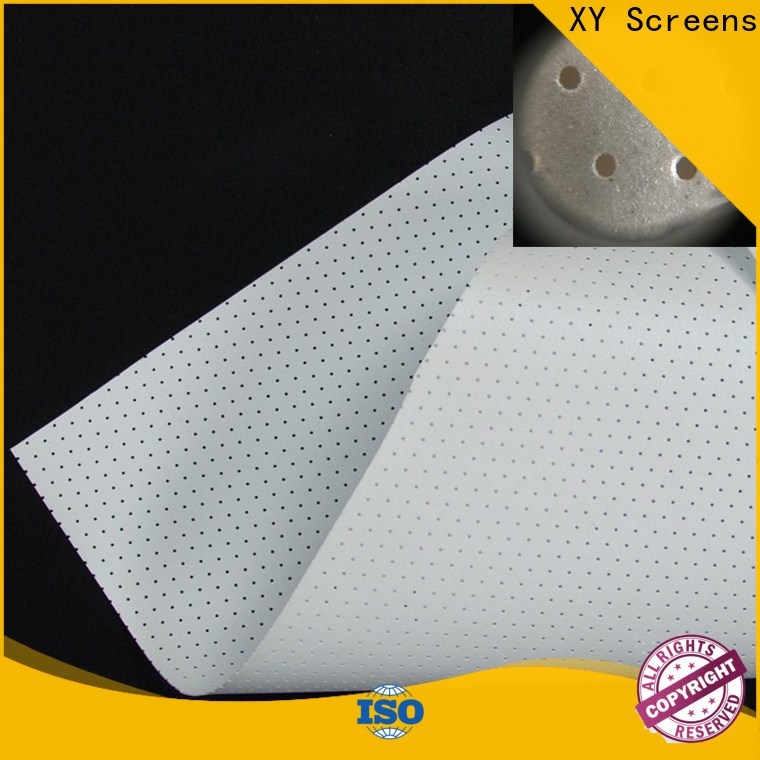 XY Screens acoustically 120 acoustically transparent screen customized for fixed frame projection screen