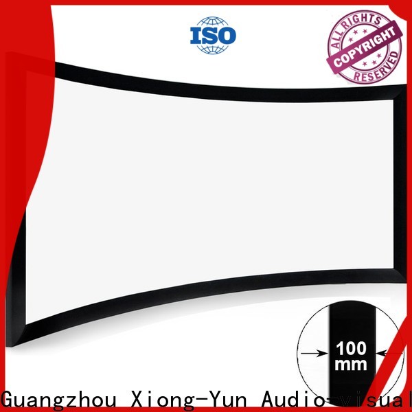 XY Screens slim curved projector screen diy series for rooms