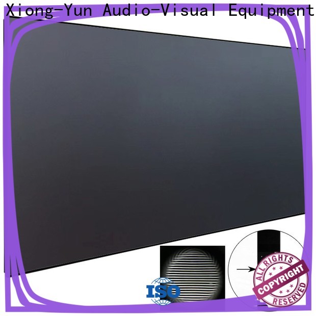 XY Screens thin ultra short throw projector screen series for television