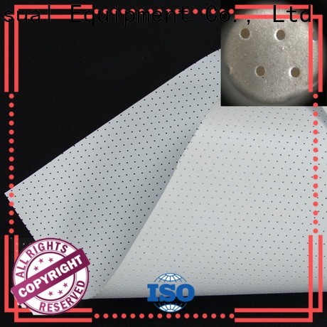 XY Screens acoustic absorbing fabric customized for projector screen