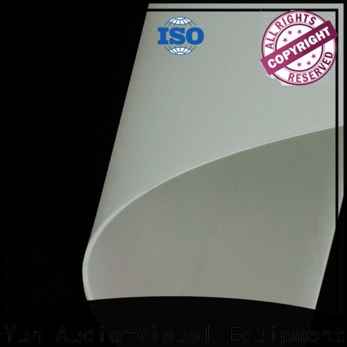 XY Screens Rear Fabrics design for fixed frame projection screen
