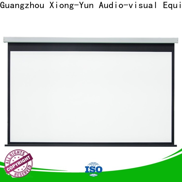 curved Home theater projection screen personalized for rooms