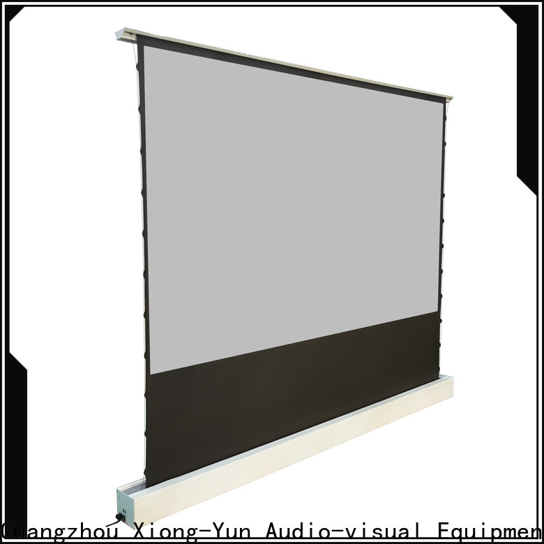 electric floor rising screen design for living room