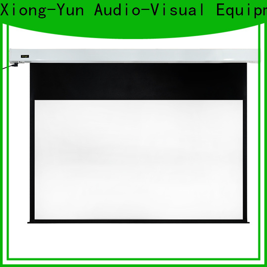 XY Screens retractable Motorized Projection Screen factory price for rooms