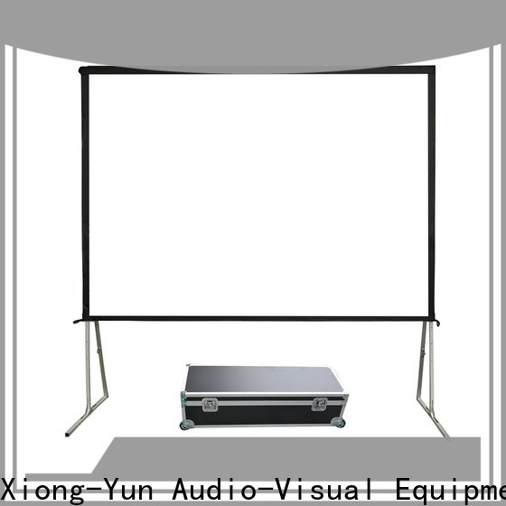 XY Screens outdoor retractable projector screen personalized for park