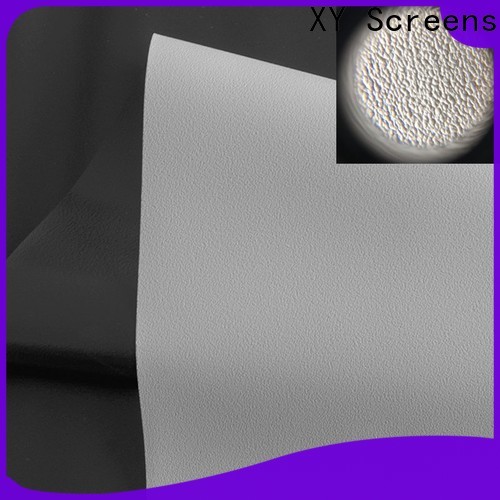 XY Screens front and rear fabric design for thin frame projector screen
