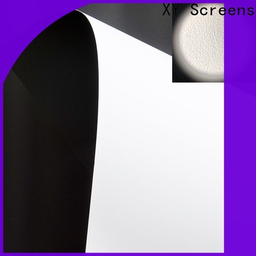 XY Screens flexible front fabrics inquire now for fixed frame projection screen