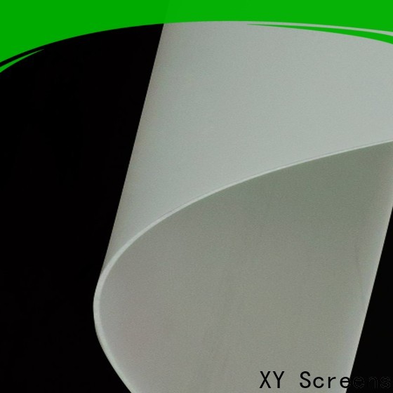 XY Screens transparent rear projection fabric inquire now for fixed frame projection screen