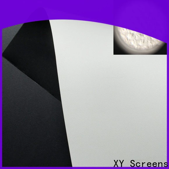 XY Screens hard screen front and rear fabric inquire now for fixed frame projection screen