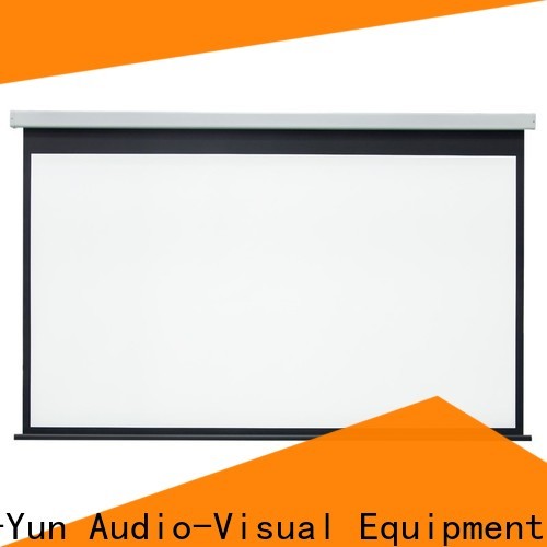 XY Screens retractable motorized screens personalized for theater