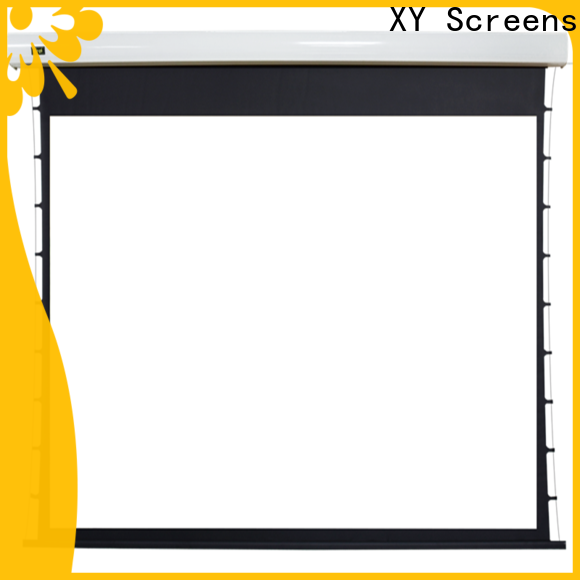 XY Screens retractable motorized projector screen supplier for theater