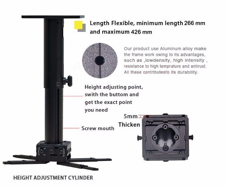 fast folding video projector mount directly sale for PC