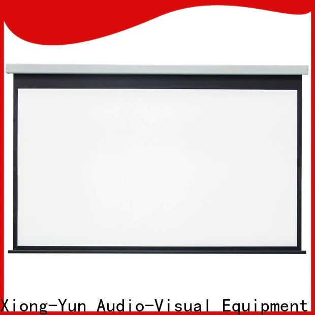 XY Screens intelligent motorized projector screen supplier for rooms