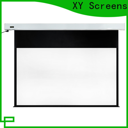 XY Screens motorized projector screen supplier for indoors