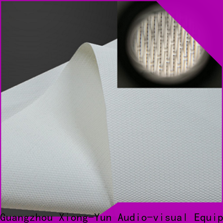 XY Screens acoustic screen material from China for motorized projection screen