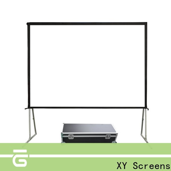 stable outdoor pull down projector screen wholesale for public