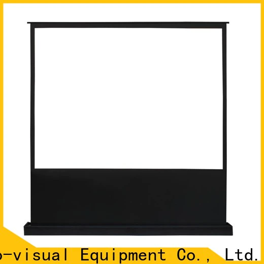 white pull up projector screen factory for household