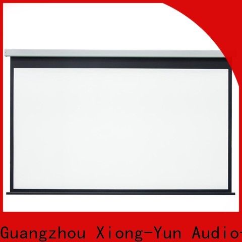 curved motorized projector screen wholesale for indoors