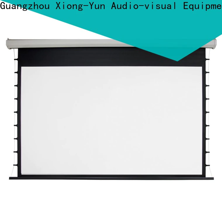 XY Screens retractable Motorized Projection Screen supplier for indoors