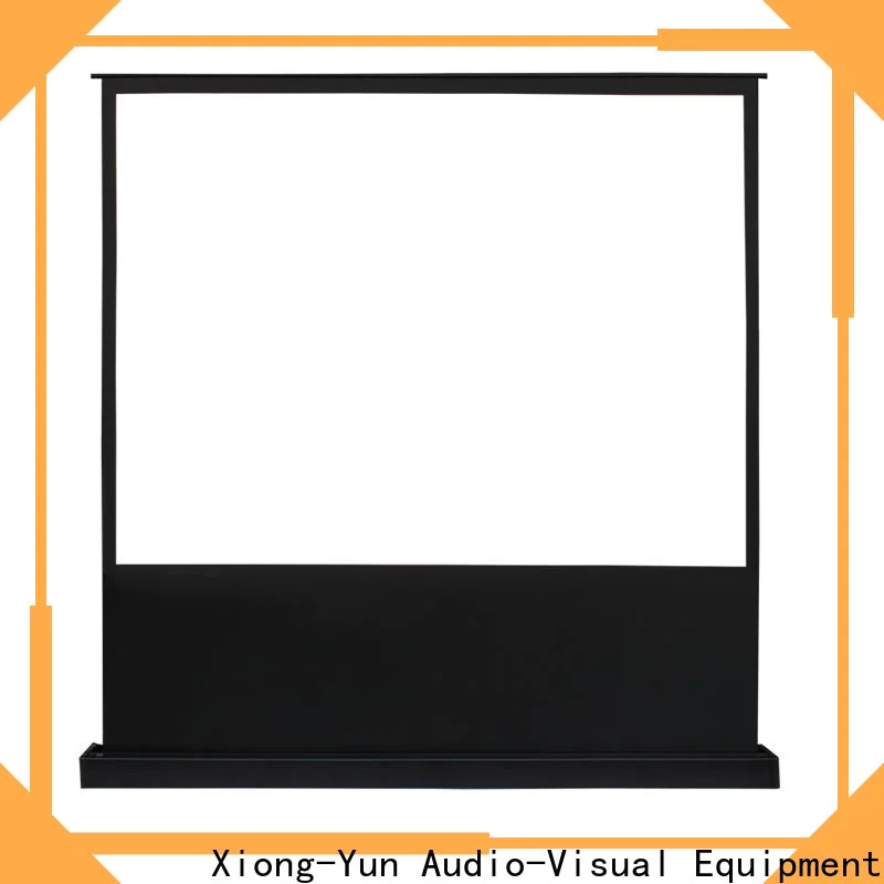 XY Screens portable pull up projector screen design for living room