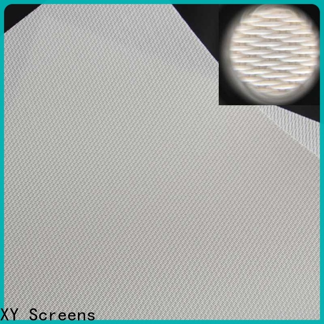 XY Screens metallic acoustically transparent screen fabric directly sale for thin frame projector screen