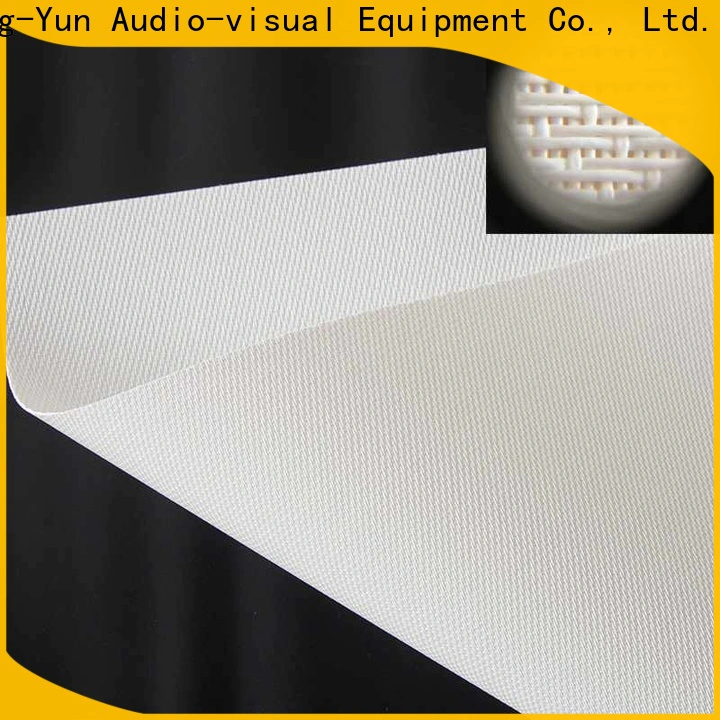 XY Screens metallic acoustic screen material from China for motorized projection screen