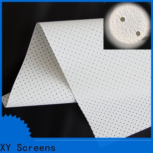 XY Screens metallic acoustically transparent screen material manufacturer for projector screen