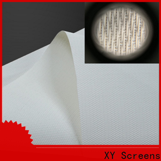 XY Screens metallic acoustically transparent screen material from China for fixed frame projection screen
