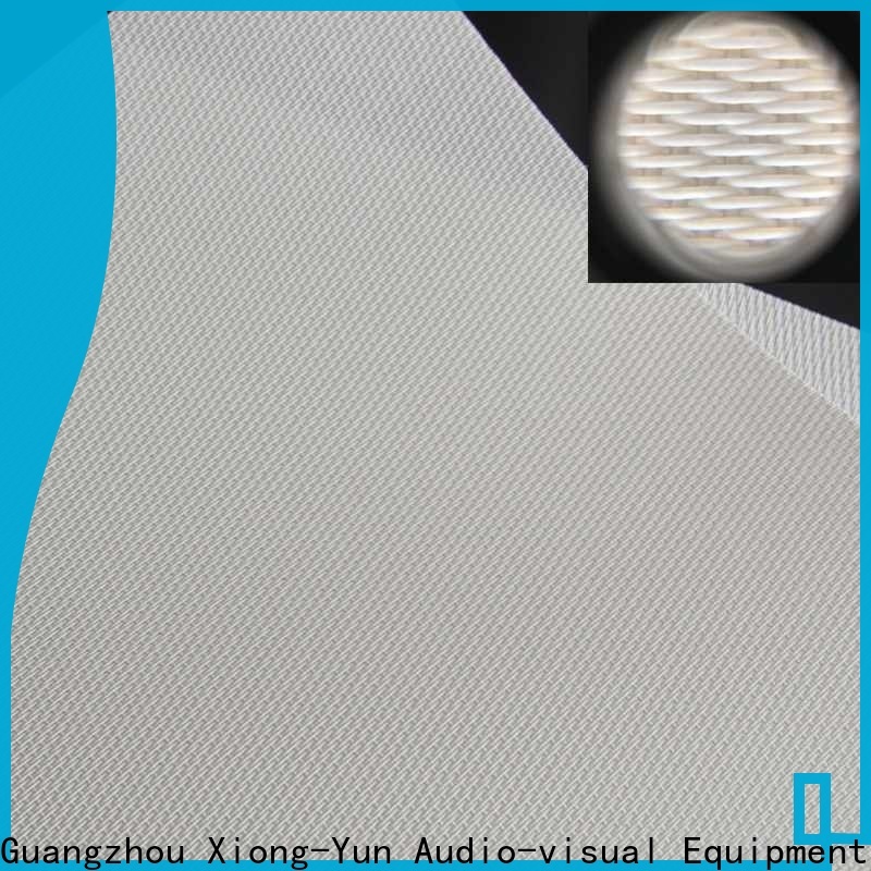 XY Screens acoustically transparent screen material series for thin frame projector screen