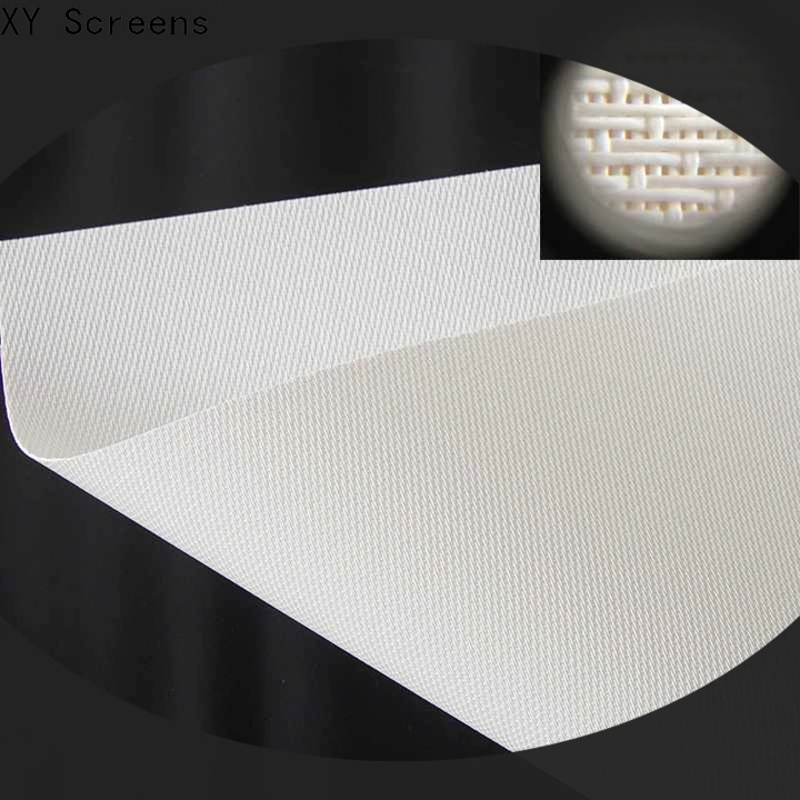 XY Screens acoustically acoustic absorbing fabric customized for thin frame projector screen